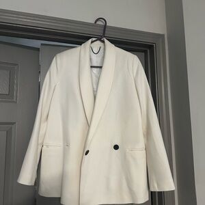All Saints Cream Italian Coat